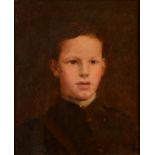 Style of HENRY SCOTT TUKE Portrait of a young soldier Oil on canvas 35 x 29cm Condition