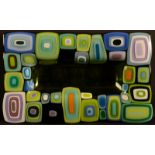 DAVE PASCOE Rectangular glass dish Signed 37 x 28cm