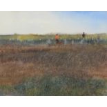 KURT JACKSON Stone Circle Watercolour Signed Inscribed and dated '91 to the back 24 x 30.