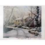 DENYS LAW Snow in Lamorna Valley A remarkable collection of 189 prints 94 of which are signed