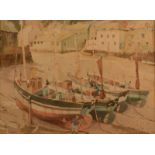 PHILIP COLINGWOOD PRIESTLEY Polperro Watercolour Signed and inscribed 28 x 38cm