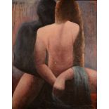 COLIN SCOTT Dark Embrace Oil on board Signed,