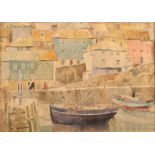 PHILIP COLINGWOOD PRIESTLEY Mevagissey Watercolour Signed and inscribed 27 x 38cm