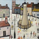 ALAN FURNEAUX The Town Clock Oil on canvas Signed Further signed,