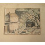 BILLIE WATERS An Old Mill Lithograph 20 x 27cm