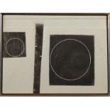 GEORGE DANNATT Relief With Two Circles Mixed media Signed,