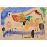 PADRAIG MACMIADHACHAIN La Palma Canaries IV Watercolour Signed Inscribed to the back 18 x 25.