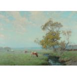 SAMUEL JOHN LAMORNA BIRCH Misty Morn Trevider Valley Oil on canvas laid down Signed and dated