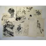 Attributed to RICHARD 'SEAL' WEATHERBY Ink drawings