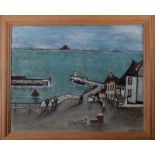 T G WILLIAMS Newlyn Oil on board Signed 40 x 50cm Together with various other works