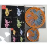 ANDY WARHOL Daisies Orange A pair of glass plates 20cm dia.