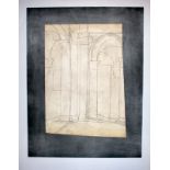 BEN NICHOLSON Urbino - Footsteps In The Dust Print Bears inscription on the back 1969 48 x 62 cm