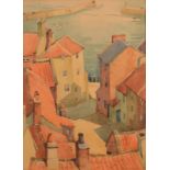 PHILIP COLINGWOOD PRIESTLEY Staithes Watercolour Signed,