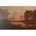 RICHARD J ASKEW Sunset Oil on canvas Signed and dated 1927 34.5 x 52.