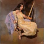 ROBERT OSCAR LENKIEWICZ Esther Seated Lithograph on Arches paper Signed,