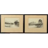 JACKSON HENRY SIMPSON Loch Achray & Loch Katrine A pair of etchings Each signed and inscribed