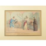 JOHN DOYLE Scene From Cinderella Hand-coloured lithograph Together with two other prints etc