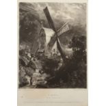 DAVID LUCAS after CONSTABLE A Mill near Brighton Engraving Published 1838 Plate size 18 x 12.