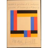 MAX BILL Musée de Peinture et Sculpture Poster 1969 Condition report: 62.8cm x 44.