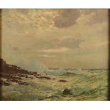 SAMUEL JOHN LAMORNA BIRCH Waves on the Cornish coast Oil on canvas Signed 43 x 52cm (See