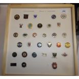 Various counties:- A collection of approximately 198 bowling badges including Leicestershire,