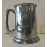 A tankard awarded to Flt Lt. D. McCune R.A.F.