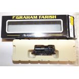 Graham Farish 'N' gauge locomotive 372-500 LNER black saddle tank, boxed.