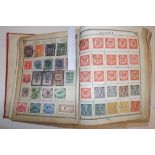 A thick "The Lincoln" stamp album well filled with World issues including earlier :- Austria,