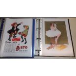 Over 100 copy adverts on good quality paper including Bisto, cigarettes,