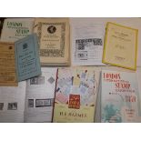 A collection of 1930s and 1940s Stamp Auction House Resume plus the odd catalogue and 1950 London