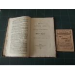 GILBERT (DAVIES). "Some Ancient Christmans Carols ..." orig bds, 8vo, 1822 g.