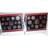 2006 and 2007 proof coin sets.