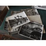 OLD PHOTOGRAPHS. 23 orig photos Tolgus, South Crofty etc showing old mining machinery c1970.