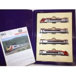 'N' gauge, Dapol four car diesel multiple "Cornish Voyager" limited edition 71 of 150.