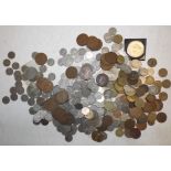 Miscellaneous British and foreign coins.