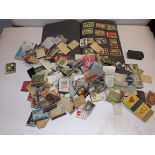 Match box tops:- An album and many loose.