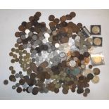 Mainly pre-decimal British copper and nickel coins.
