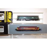 Two 'N' gauge locomotives by Graham Farish:- 8002 class 47 "S.S.