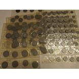 Approximately £6-90 face value British pre 1947 silver, together with other coins,