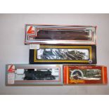 Four boxed 00 gauge locomotives including Lima diesel 205144, Dapol D18 goods loco,