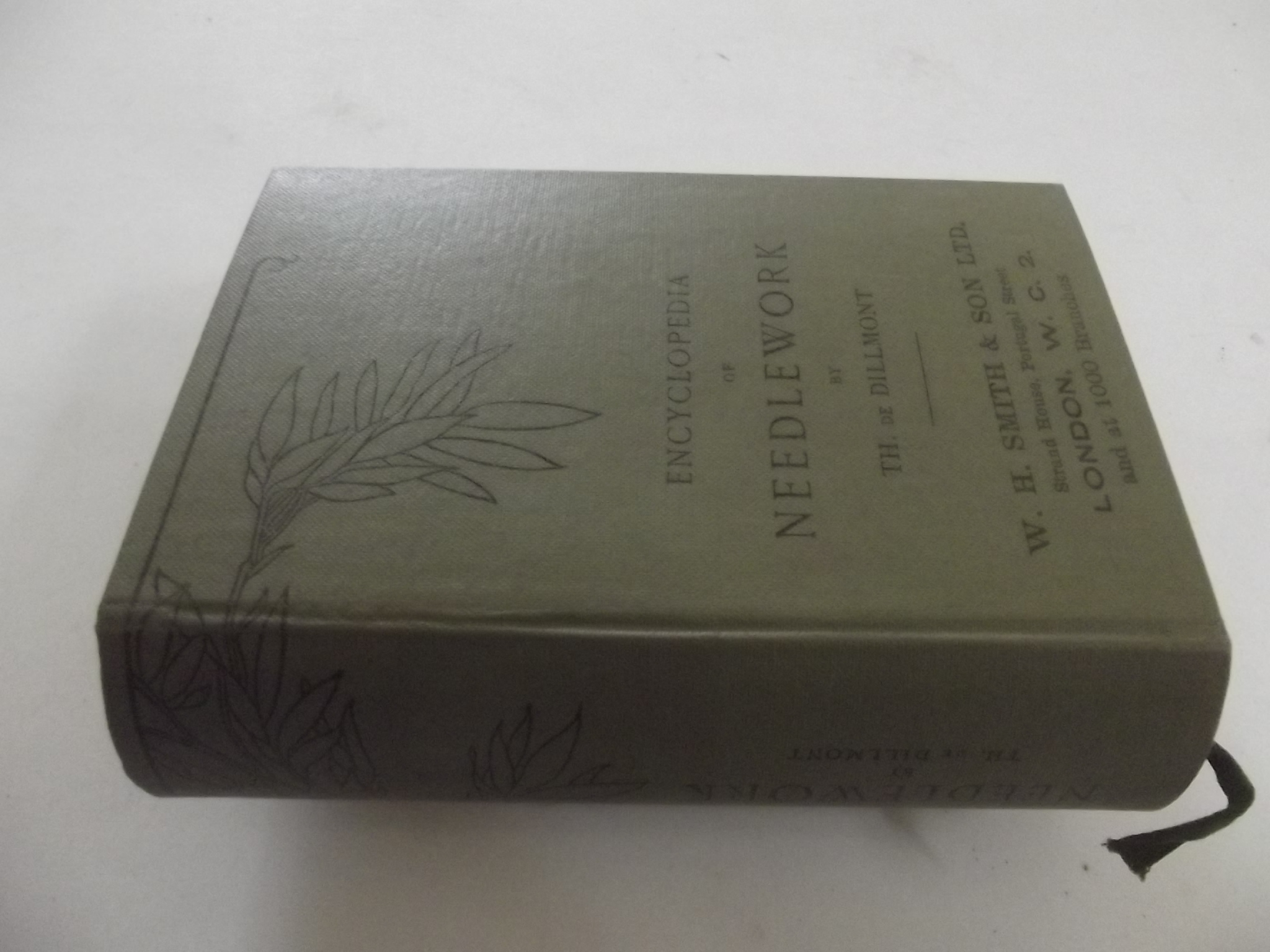 "Encyclopedia of Needlework." by Th. de Dillmont, col plts comp, orig cl, teg, unusually fine copy.