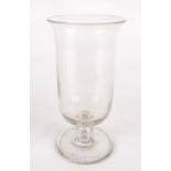 A glass celery vase, 19th century, height 22cm.