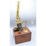 A brass microscope by J.H.