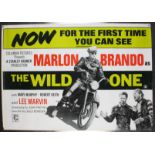 'The Wild One' film poster, Stanley Kramer production starring Marlon Brando, 68 x 97cm.