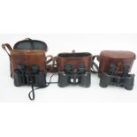 Two pairs of Carl Zeiss Jena binoculars, 'Deltrintem 8 x 30', serial no's.