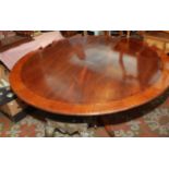 A George III style William Tillman mahogany dining table,