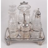 A George III silver cruet by Crispin Fuller, London, 1813,