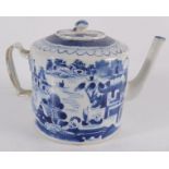 A Chinese blue and white porcelain teapot, 18th century,
