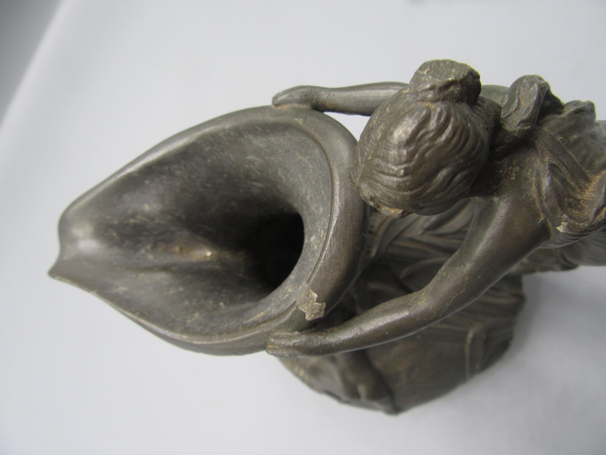 A Jean Garner French pewter jug, the handle modelled as a female figure, - Image 13 of 13