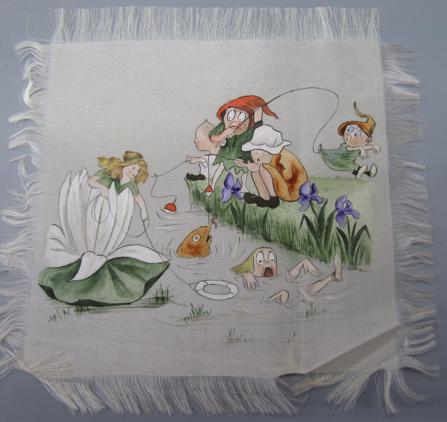 A selection of square hand painted silks, - Image 7 of 9